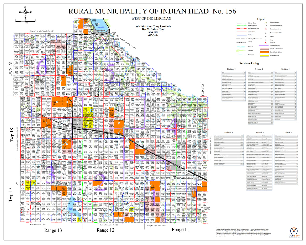 Saskatchewan Rm Map Pdf Rm Map - Rm Of Indian Head #156